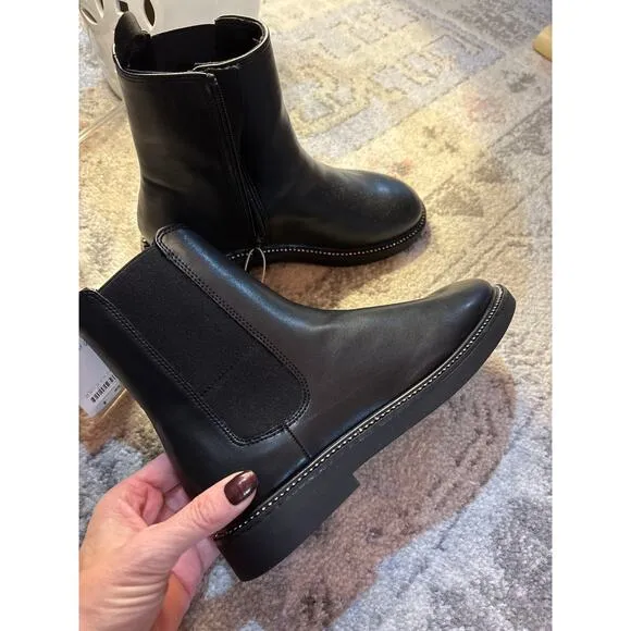 Zara Size 4 Crystal Studded Ankle Boots