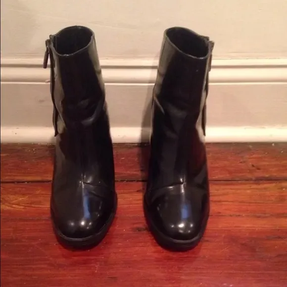 Zara Trafaluc Patent Ankle Boots