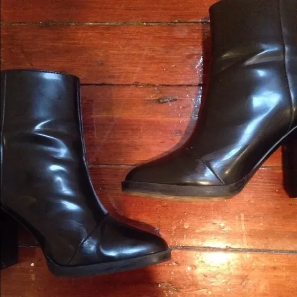 Zara Trafaluc Patent Ankle Boots