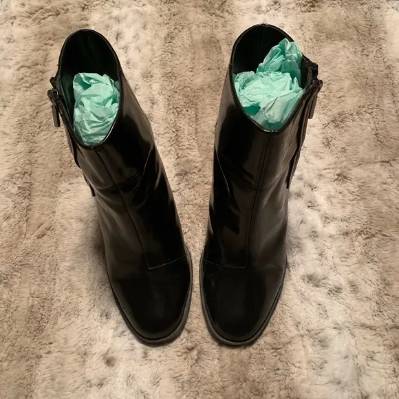 Zara Trafaluc Patent Ankle Boots