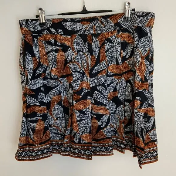 Zenergy‎ UPF Neema Floral Pleated Skort size 10