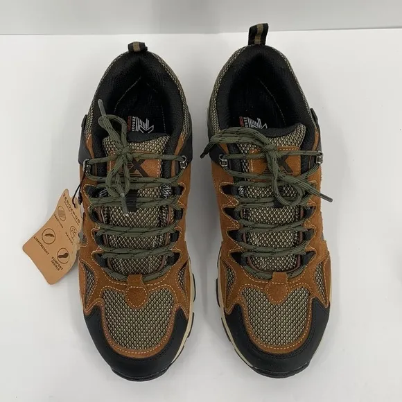 ZeroXposur Colorado Low Hiking shoes brown suede Waterproof lace shoe men new 10