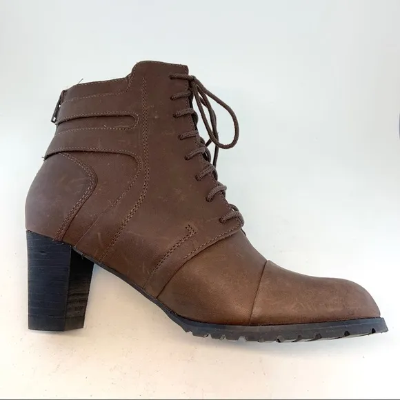 Ziera Umber Kiki Lace Zipper Boots 37 6.5 7 WIDE