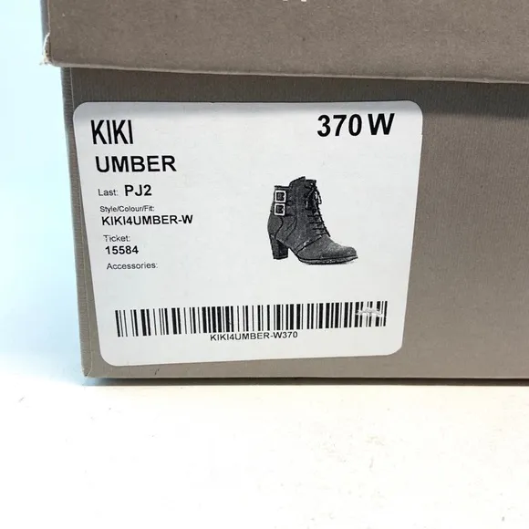 Ziera Umber Kiki Lace Zipper Boots 37 6.5 7 WIDE