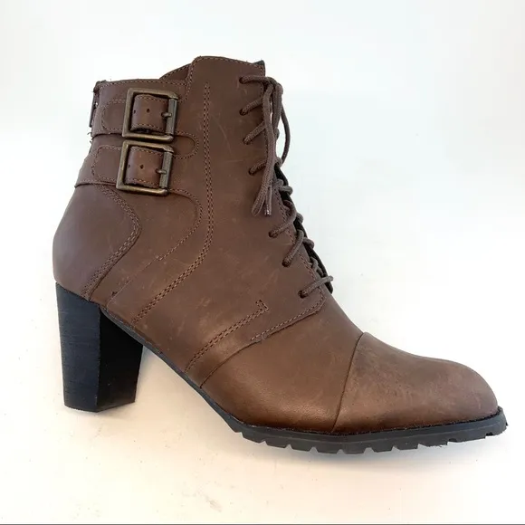 Ziera Umber Kiki Lace Zipper Boots 37 6.5 7 WIDE