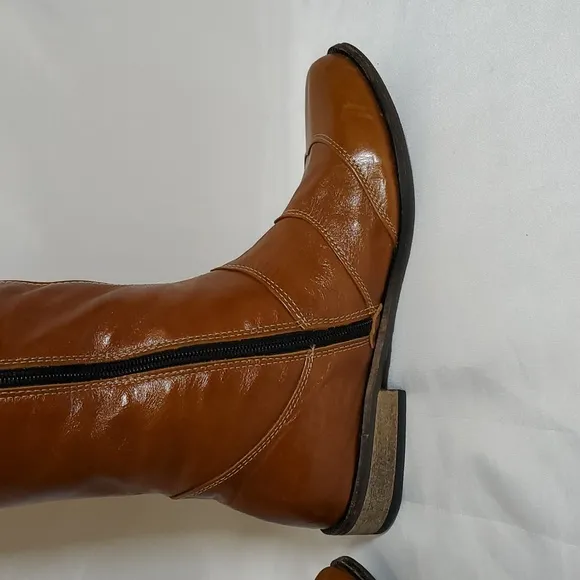 Ziva D'Or Women's Handmade in Israel Genuine Leather Embellished Over Knee Boots