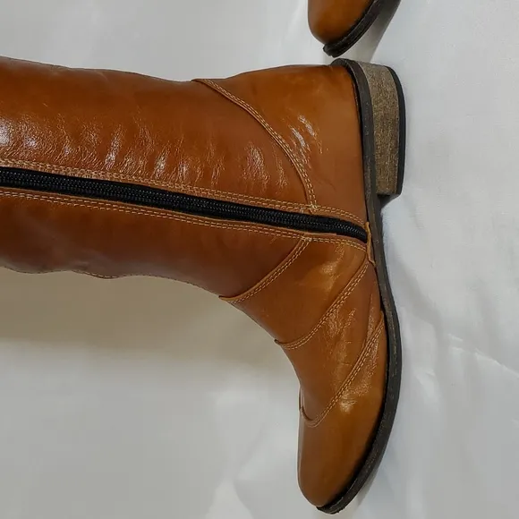 Ziva D'Or Women's Handmade in Israel Genuine Leather Embellished Over Knee Boots